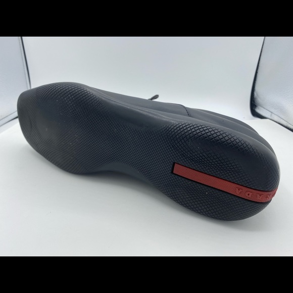 Mens Black Leather Prada Shoes 11-1/2 - Picture 8 of 16